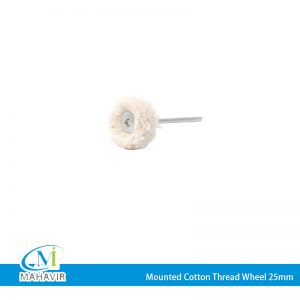 CBM0003 - Mounted Cotton Thread Wheel 25mm