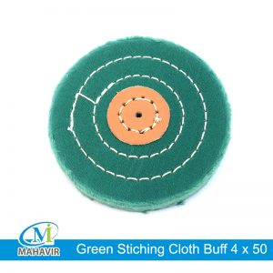 Green Stiching Cloth Buff 4'' x 50