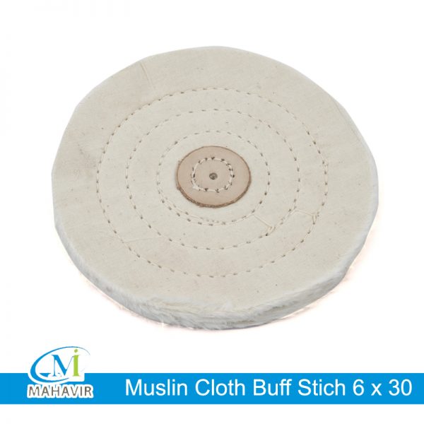 CBS0010 - Muslin Cloth Buff Stich 6 x 30