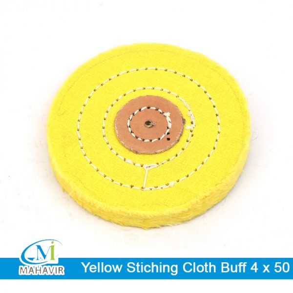 CBS0026 - Yellow Stiching Cloth Buff 4 x 50