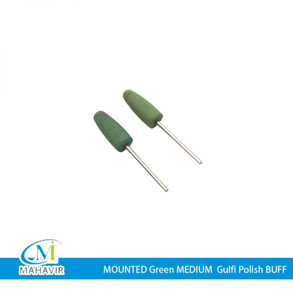 GMB0001 - MOUNTED Green MEDIUM Gulfi Polish BUFF