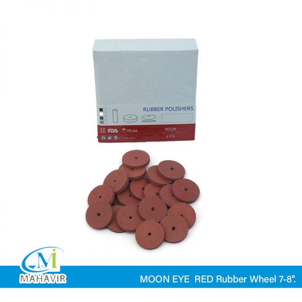 RW0007 - MOON EYE RED Rubber Wheel 7-8
