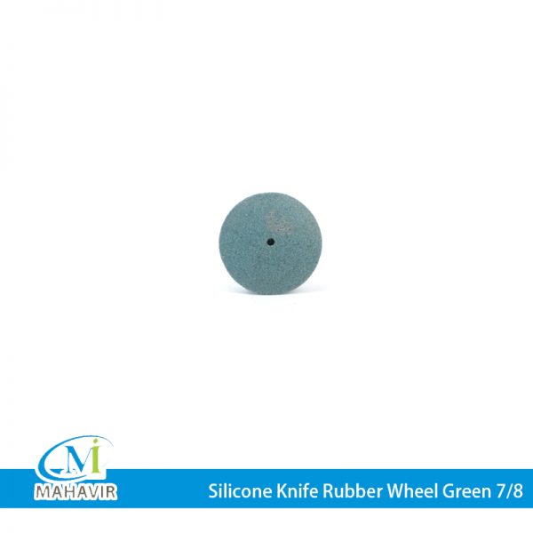 SRW0006 - Silicone Knife Rubber Wheel Green 7-8''