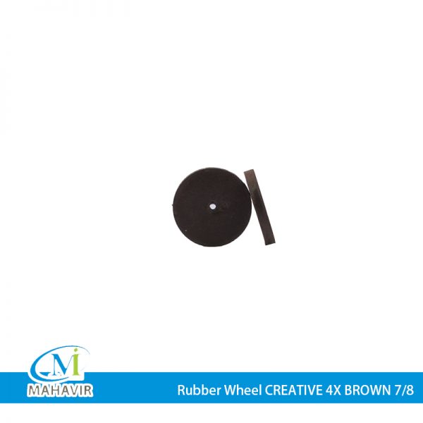 RW0013 - Rubber Wheel CREATIVE 4X BROWN 7-8