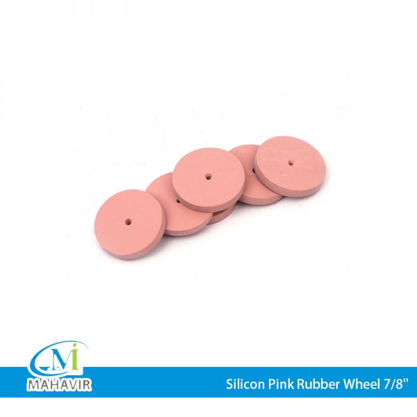 SRW0012 -Silicon Pink Rubber Wheel7-8''
