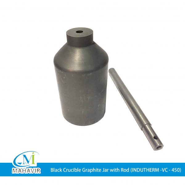 CBC0006 - Black Crucible Graphite Jar with Rod (INDUTHERM -VC - 450)